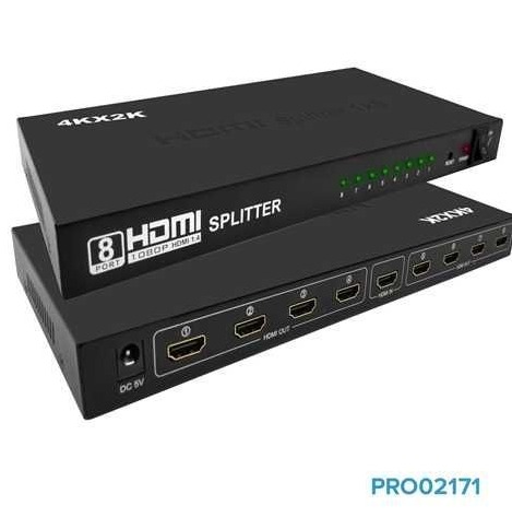 SPLITTER HDMI 1X8 4KX2K FULL ULTRA HD